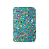 Tapis De Bain sarcelle d'hiver de motif de bande dessinée (Devant (Vertical))