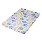 Tapis De Bain Sardines et citrons (Angle)