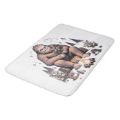 Tapis De Bain Sasquatch tenant des fleurs (Angle)