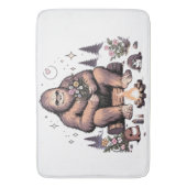 Tapis De Bain Sasquatch tenant des fleurs (devant Vertical)