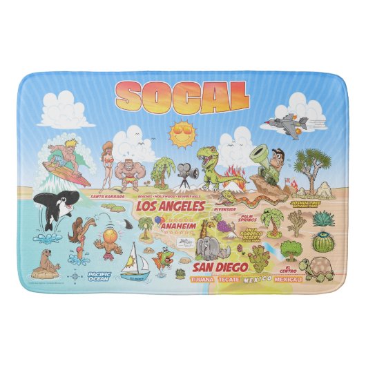 Tapis De Bain Sat de bain SoCal (Devant)