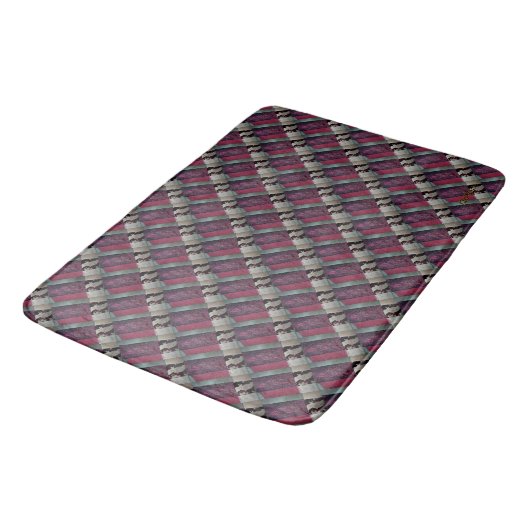 Tapis De Bain Satin de canneberge courbé (Angle)