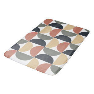 Tapis De Bain Saumon de charbon moderne du milieu du siècle