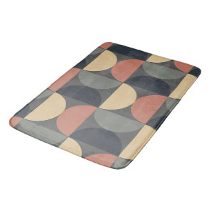 Tapis De Bain Saumon de charbon moderne du milieu du siècle