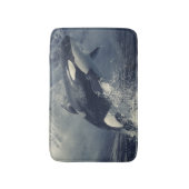 Tapis De Bain Sauts de baleines tueuses sauvages (Devant (Vertical))