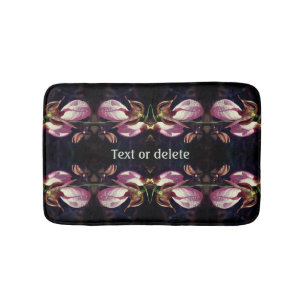 Tapis De Bain Sauvage rose Lady Slipper Orchid paire personnalis