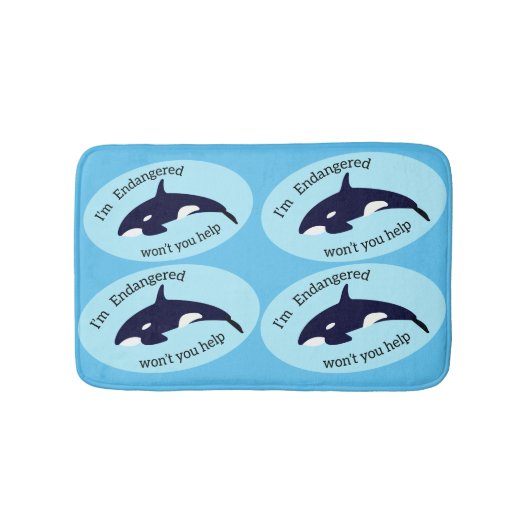 Tapis De Bain Sauvez les baleines (Devant)