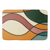 Tapis De Bain Savane Sérène Douce Abstrait Moderne Terrien (Devant)
