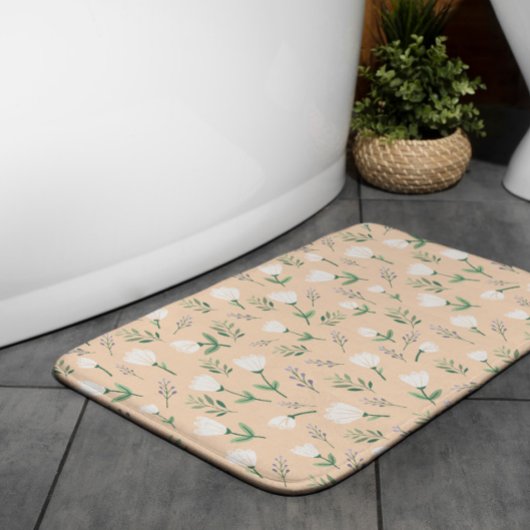 Tapis De Bain Scandinave blanche