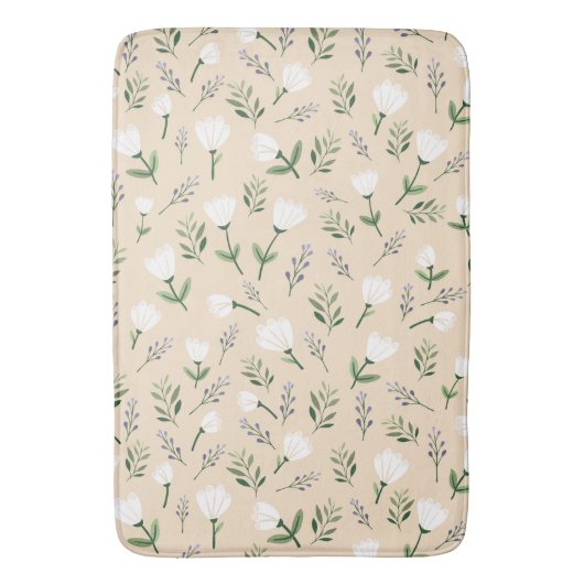 Tapis De Bain Scandinave blanche (devant Vertical)