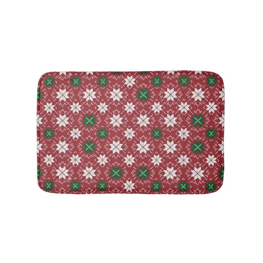 Tapis De Bain Scandinavian Christmas Fair Isle Edition 1 (Devant)