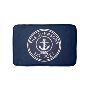 Tapis De Bain Sceau nautique Ancre