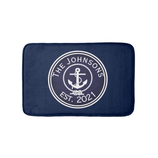 Tapis De Bain Sceau nautique Ancre (Devant)