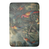 Tapis De Bain Scène botanique de perroquets et ananas (devant Vertical)
