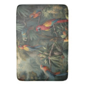 Tapis De Bain Scène botanique de perroquets et ananas (devant Vertical)