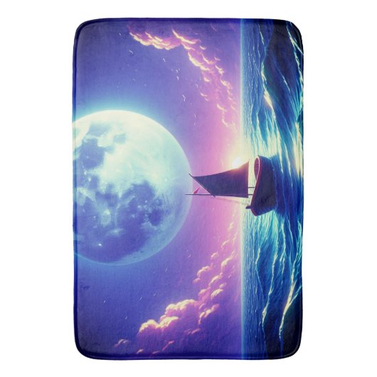 Tapis De Bain Scène De Bateau (devant Vertical)