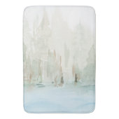 Tapis De Bain Scène de forêt moderne à l'aquarelle (devant Vertical)