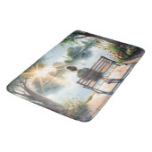 Tapis De Bain Scène de lac aux reflets de coucher de soleil (Angle)