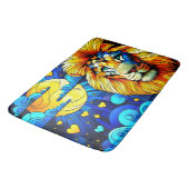 Tapis De Bain Scène de Lune Lion Radiant (Angle)