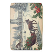 Tapis De Bain Scène de Noël classique/Vintage (devant Vertical)