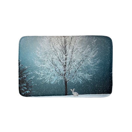 Tapis De Bain Scène hivernale (Devant)
