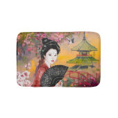 Tapis De Bain Scène Japonaise Avec Une Femme (Devant)