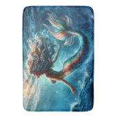 Tapis De Bain Scène mythique gracieuse de sirène (devant Vertical)