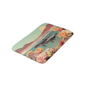 Tapis De Bain Scène Océanique Surréelle Avec Baleines Et Corail (Angle)