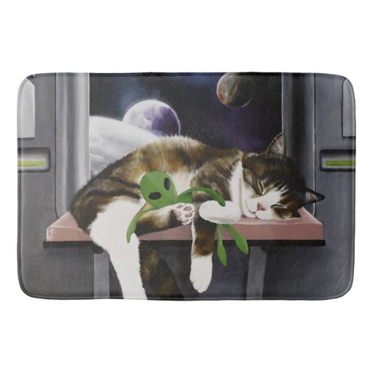 Tapis De Bain Sci-Fi Cute Chat (Devant)