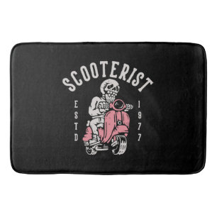 Tapis De Bain scooteriste votre slogan ici