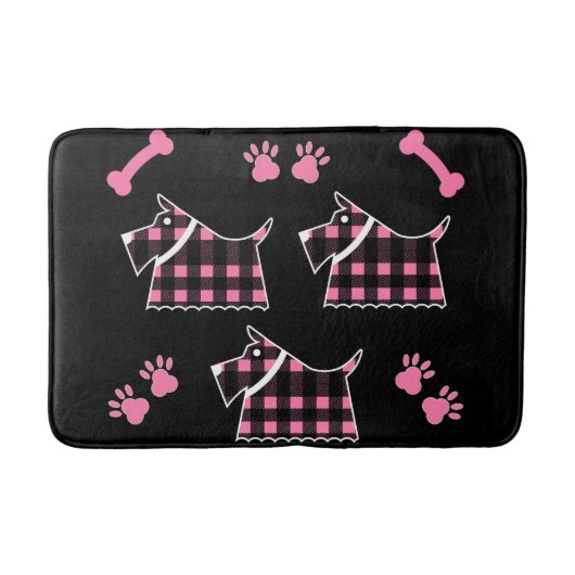 Tapis De Bain Scotty Terrier Chiens Cute Funny Terriers Race The (Devant)