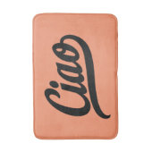 Tapis De Bain Script Ciao (noir) (Devant (Vertical))