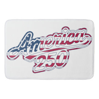 Tapis De Bain Script Drapeau Semiquincentenaire America 250