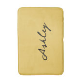 Tapis De Bain Script en or clair personnalisé (Devant (Vertical))