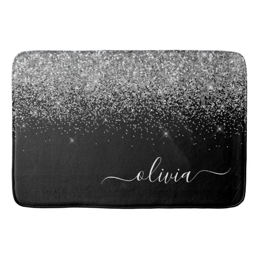 Tapis De Bain Script Monogram Girly Name (Devant)