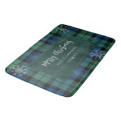 Tapis De Bain Script rustique élégant plaid Campbell Tartan (Angle)