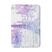 Tapis De Bain scripts chandelier violet tour eiffel paris (Devant (Vertical))