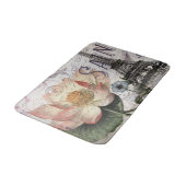 Tapis De Bain scripts tour eiffel lotus paris botanique français (Angle)