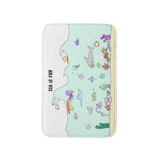 TAPIS DE BAIN SEA IS FUN (Devant (Vertical))