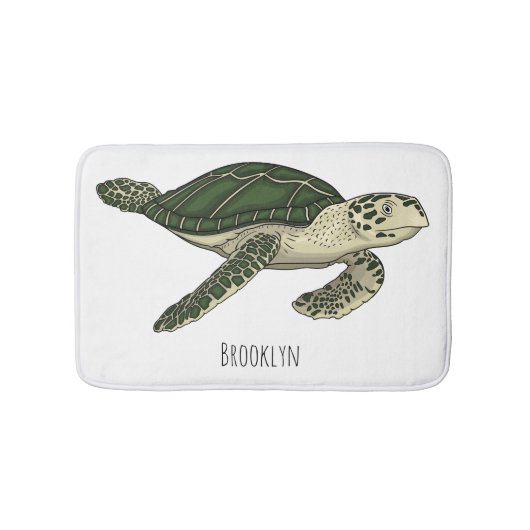 Tapis De Bain Sea turtle cartoon (Devant)