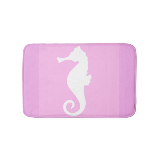 Tapis De Bain Seahorse rose (Devant)