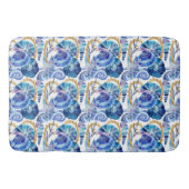 Tapis De Bain Seashell Starfish Parties scintillant Bleu Océan N (Devant)