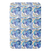 Tapis De Bain Seashell Starfish Parties scintillant Bleu Océan N (devant Vertical)