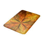 Tapis De Bain Sensation d'automne, Fleur Abstraite fractale mode (Angle)