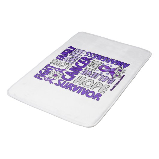 Tapis De Bain Sensibilisation à la violence familiale - Lutter c (Angle)