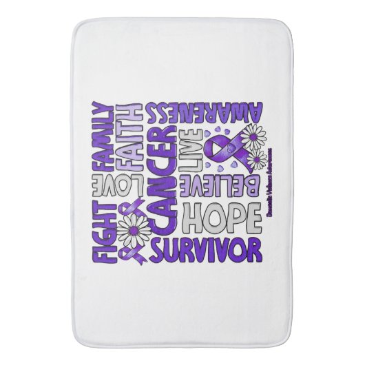 Tapis De Bain Sensibilisation à la violence familiale - Lutter c (devant Vertical)