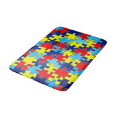 Tapis De Bain Sensibilisation sur l'autisme-Puzzle par Shirley T (Angle)