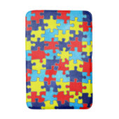 Tapis De Bain Sensibilisation sur l'autisme-Puzzle par Shirley T (Devant (Vertical))