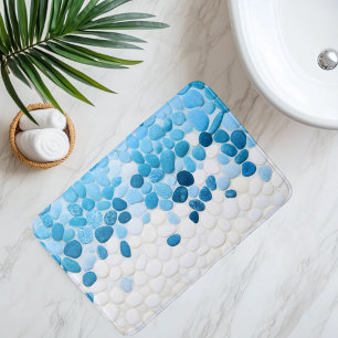 Tapis De Bain Sentier de galets imitation sous l'eau