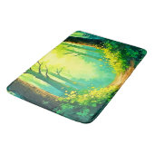 Tapis De Bain Sentier forestier ensoleillé (Angle)